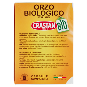 Capsule Orzo Bio Italiano Compatibili Con Dolce Gusto 10pz Crastan - Foto 2