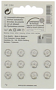 12 Bottoni Automatici Argento Argento Mm.9 Prym - Foto 2
