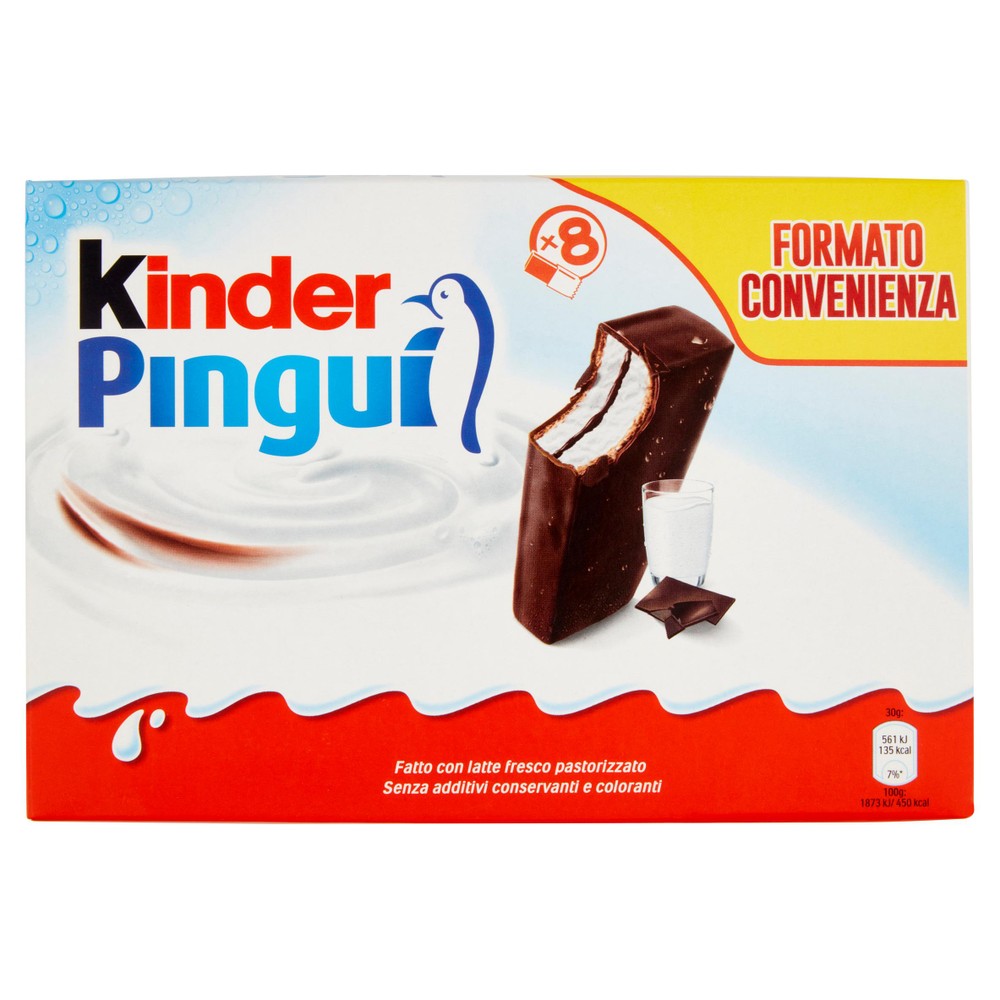 Kinder Pingui' Cioccolato 8 Da Gr.30