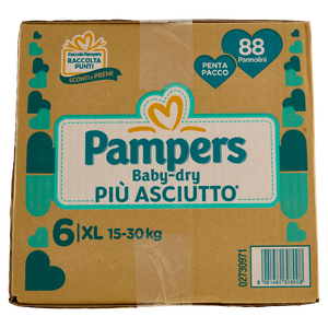 88 Pannolini Baby Dry Pentapack XL Pampers - Foto 2