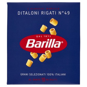 Pasta Ditaloni Rigati N.49 100% Grano Italiano Barilla - Foto 1