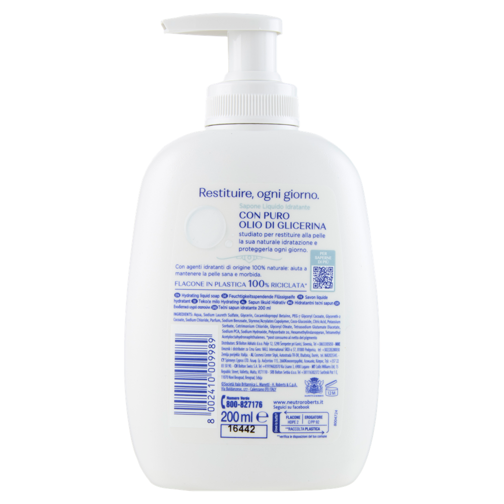 Neutro Roberts Sapone Liquido Idratante - Foto 3