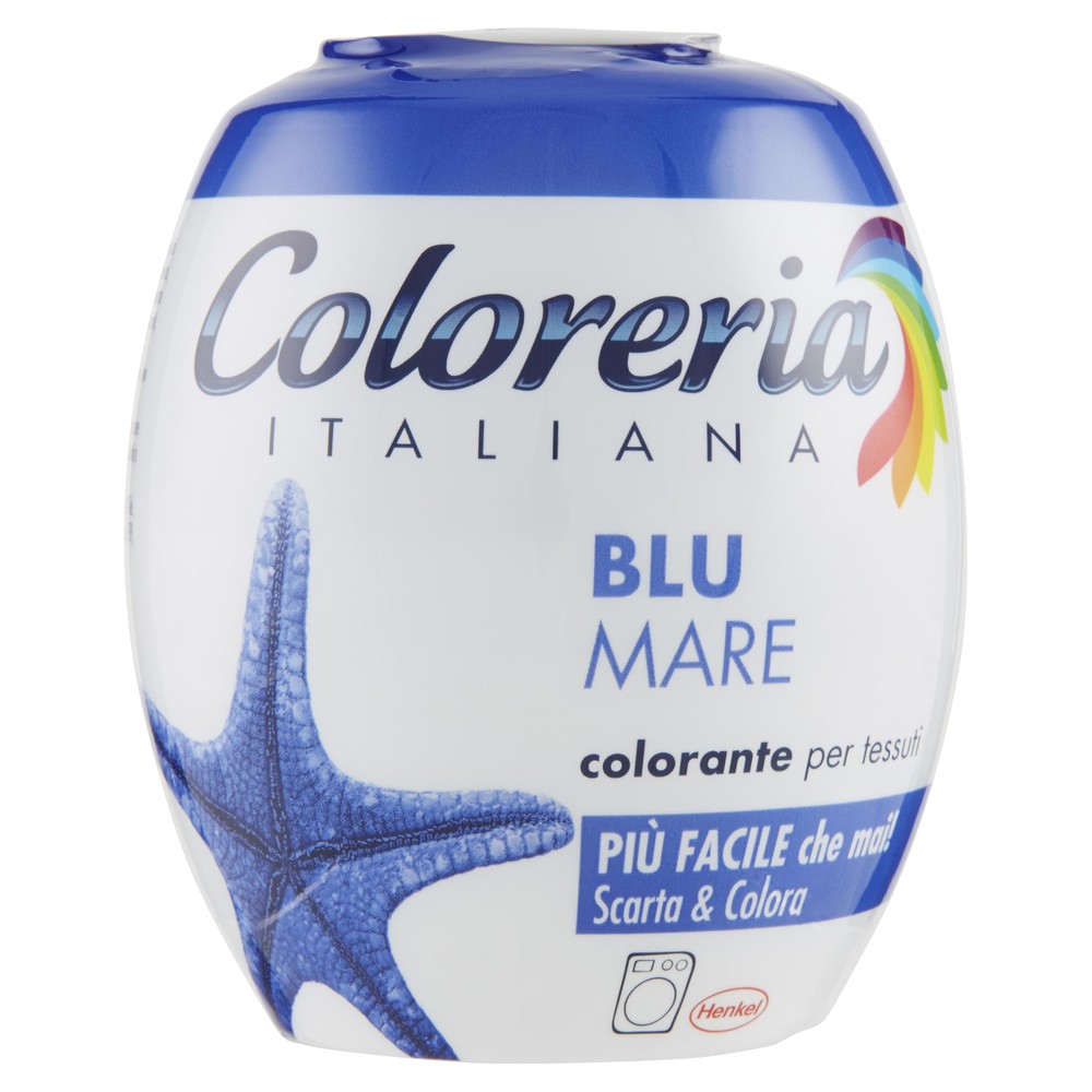 coloreria italiana colorante per tessuti - blu mare: :  prodotti per bucato e tessuti