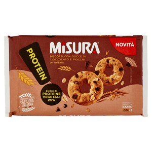 Biscotti Protein Con Gocce Di Cioccolato E Avena 6x43g Misura - Foto 1