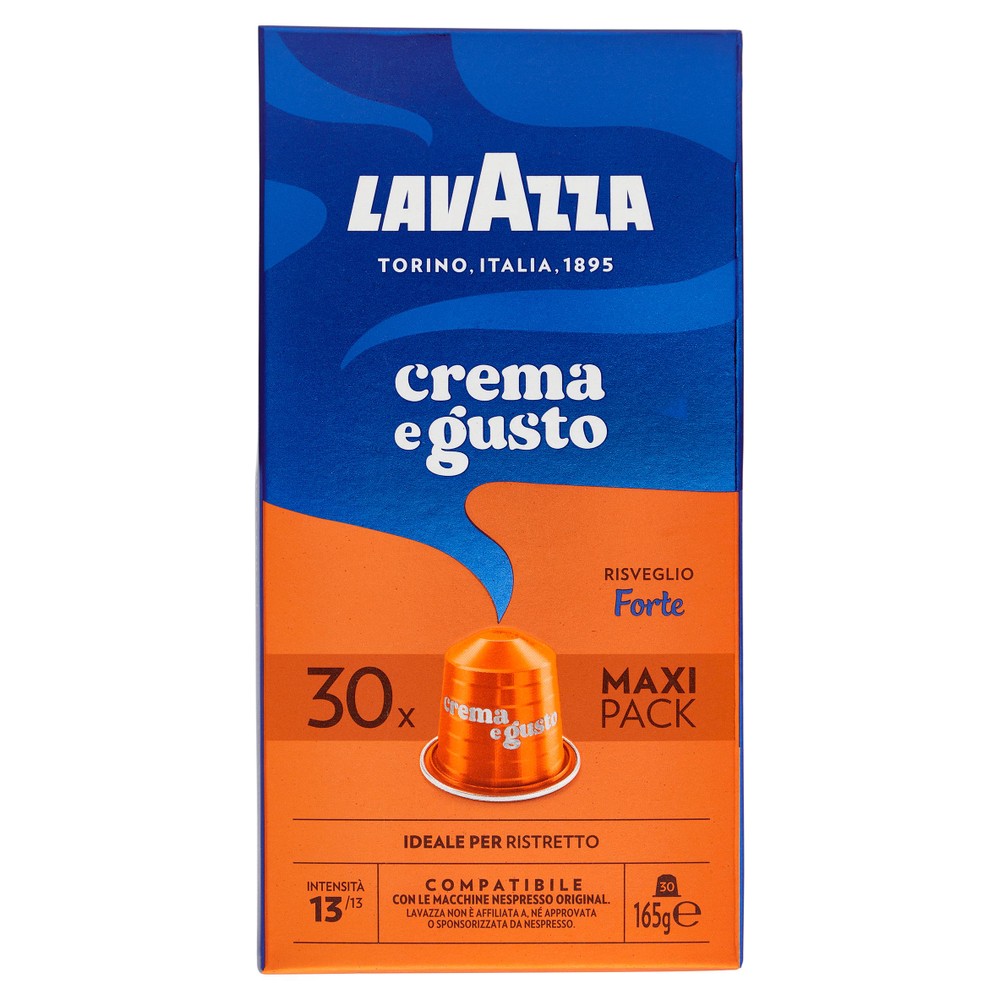 Caffè Crema E Gusto Forte Capsule Per Nespresso 30pz Lavazza - Foto 1