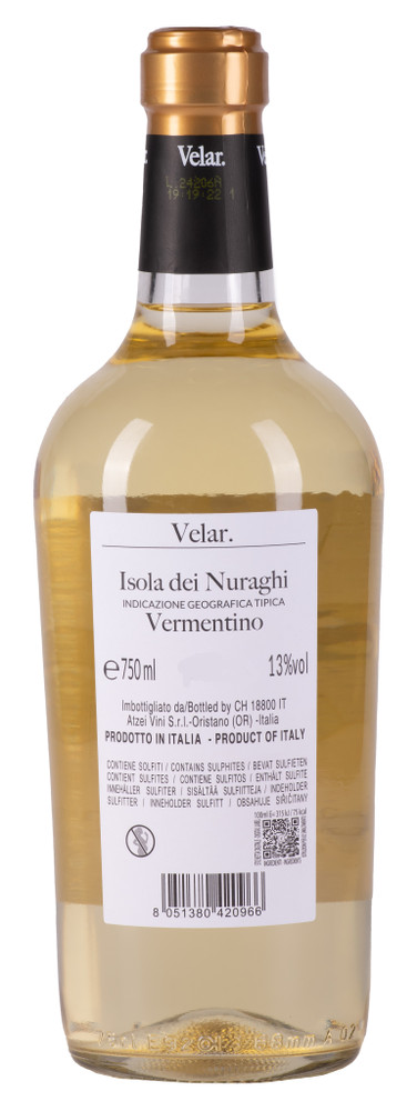 Vermentino Velar Isola Dei Nuraghi - Foto 2