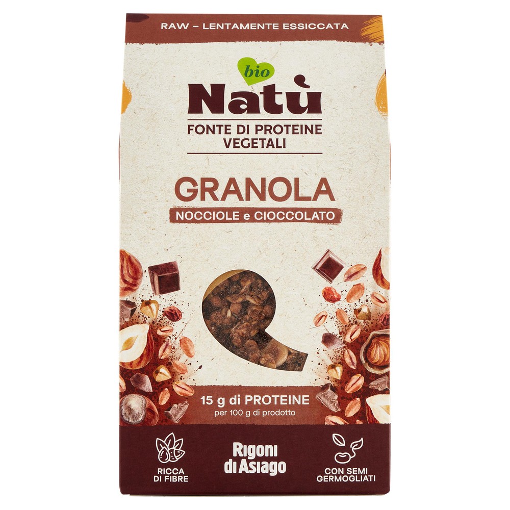 Granola Proteica Natù Nocciole E Cioccolato Biologica Rigoni Di Asiago - Foto 1
