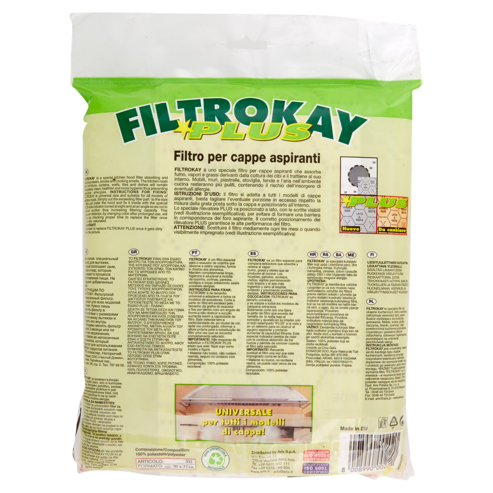 Filtro Per Cappa Di Aspirazione Filtrokay Arix - Foto 3