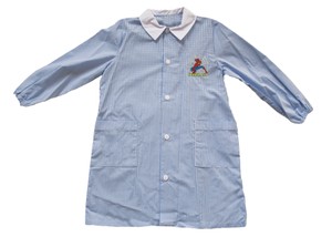 Grembiule Asilo Bambino 3 Anni Vichy Azzurro - Foto 1
