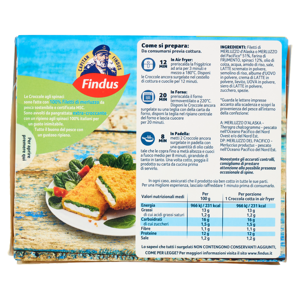 2 Croccole Spinaci Capitan Findus - Foto 3