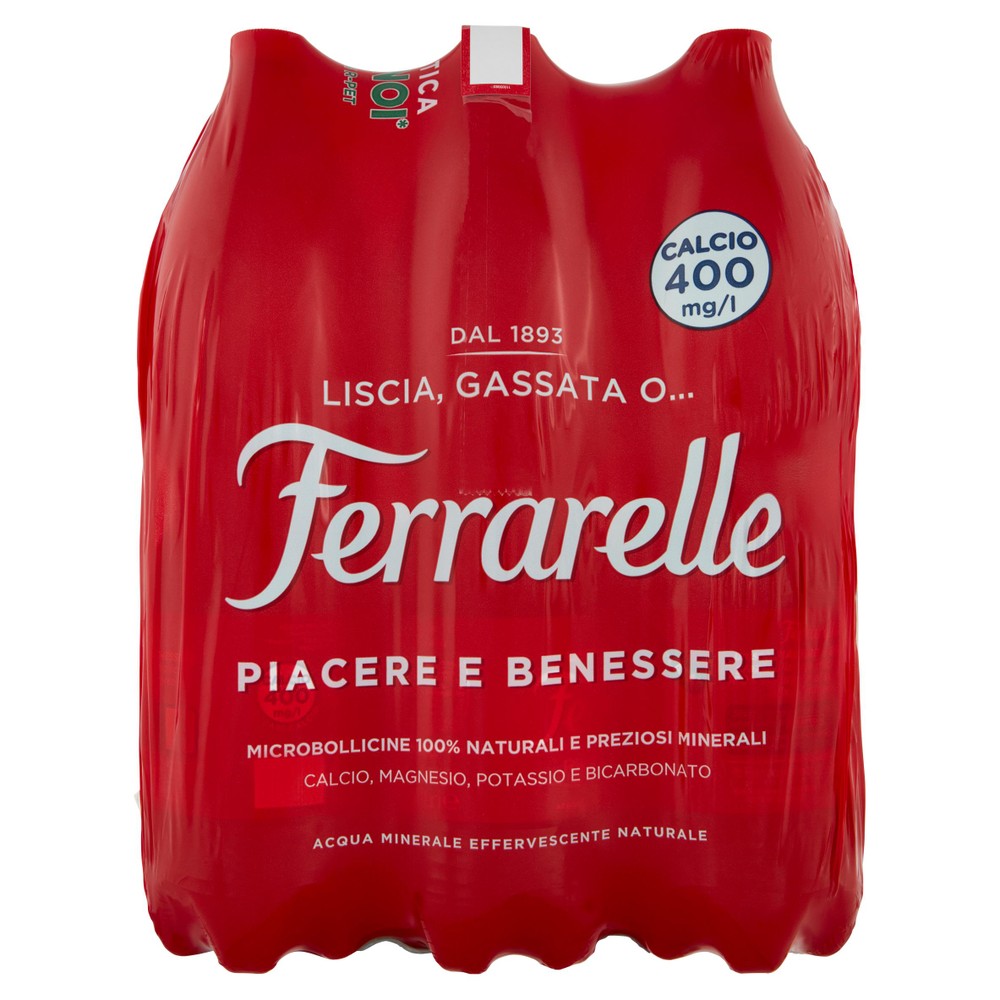 Acqua Effervescente Naturale Ferrarelle 6 X L 1,5 - Foto 1