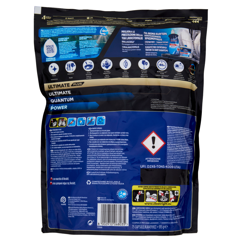 Finish Ultimate Plus Limone 75 Pz - Foto 3