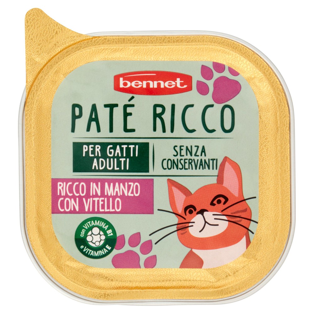 Pat Per Gatti Manzo E Vitello Bennet - Foto 1