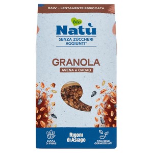 Granola Natù Avena E Cacao Bio Senza Zuccheri Rigoni Di Asiago - Foto 1