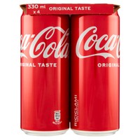 Coca Cola 4 Lattine Da Ml.330