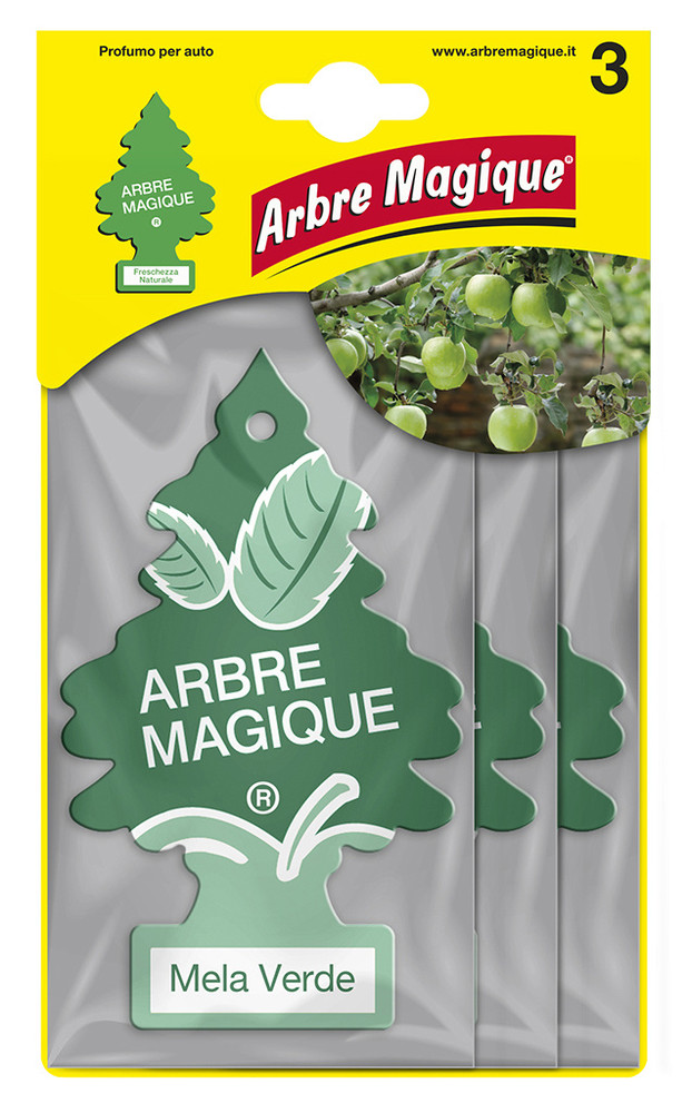 3 Profumatori Per Auto Arbre Magique Mela - Foto 1