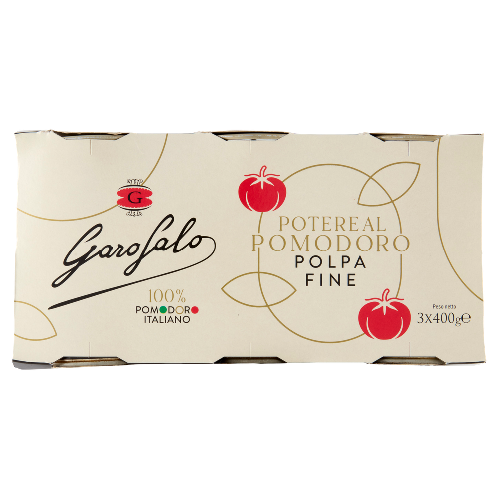 Polpa Fine Di Pomodoro Potere Al Pomodoro 3x400g Garofalo - Foto 3