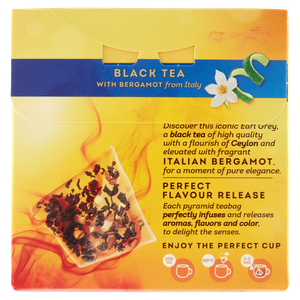 Tè Nero Earl Grey Con Bergamotto Pyramid Teabags 20x1,6g Lipton - Foto 3