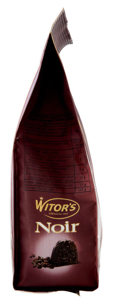 Cioccolatini Noir Fondenti Con Scaglie Di Fave Cacao 13x15g Witor's - Foto 2