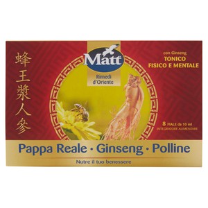 Pappa Reale Ginseng Polline Matt 8 Fiale - Foto 1