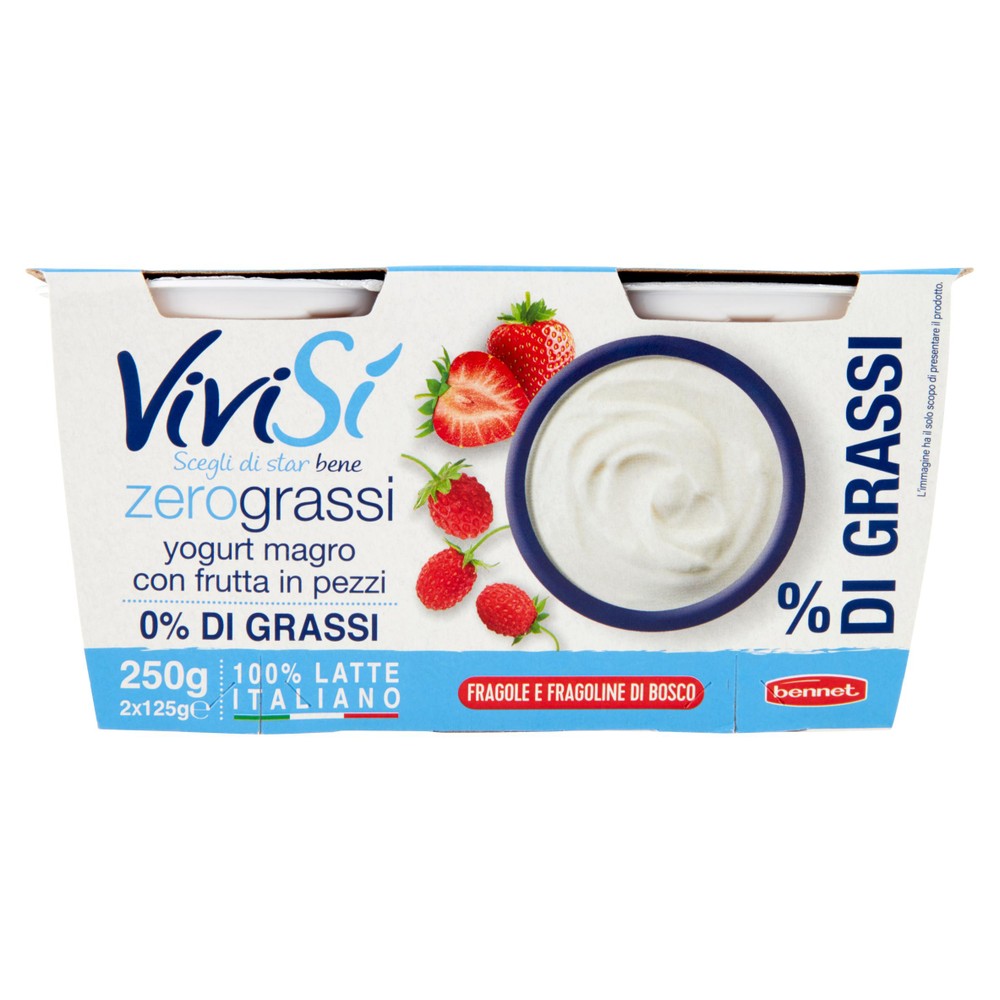Yogurt Fragole E Fragoline Di Bosco Bennet Vivisi' - Foto 1