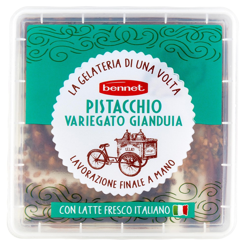 Gelato Al Pistacchio Variegato Gianduia Bennet - Foto 1