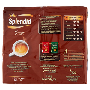 Caffè Macinato Per Moka Aroma Ricco E Intenso 2x250g Splendid - Foto 3