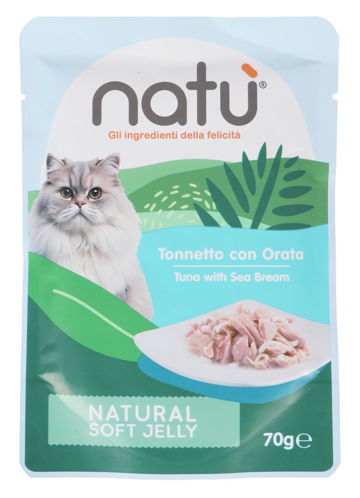 Alimento Umido Gatti Tonnetto Con Orata Natu' - Foto 1
