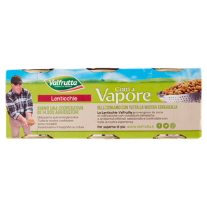 Lenticchie Sottovuoto Cotti A Vapore 3x140g Valfrutta - Foto 3