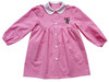 Grembiule Asilo Bambina 4 Anni Vichy Rosa Ricamo Stitch