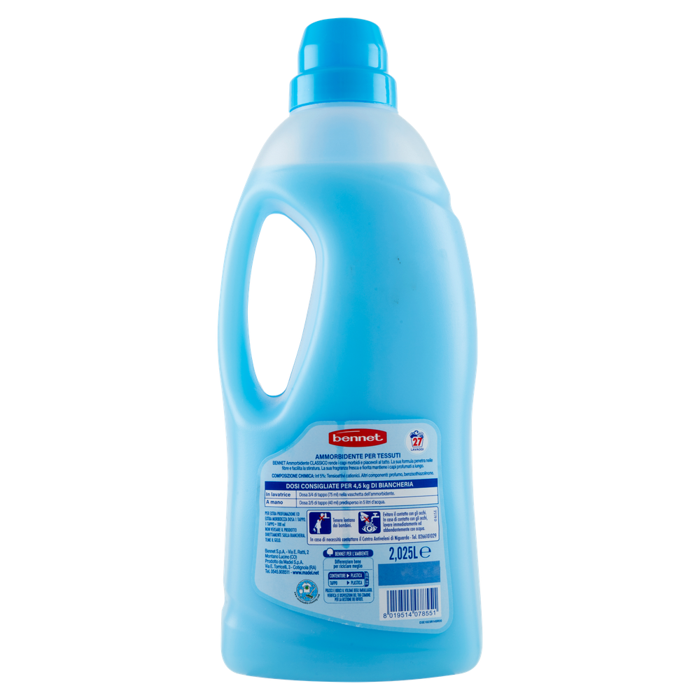 Ammorbidente Diluito Blu Bennet Conf. Da 27 Lavaggi - Foto 3