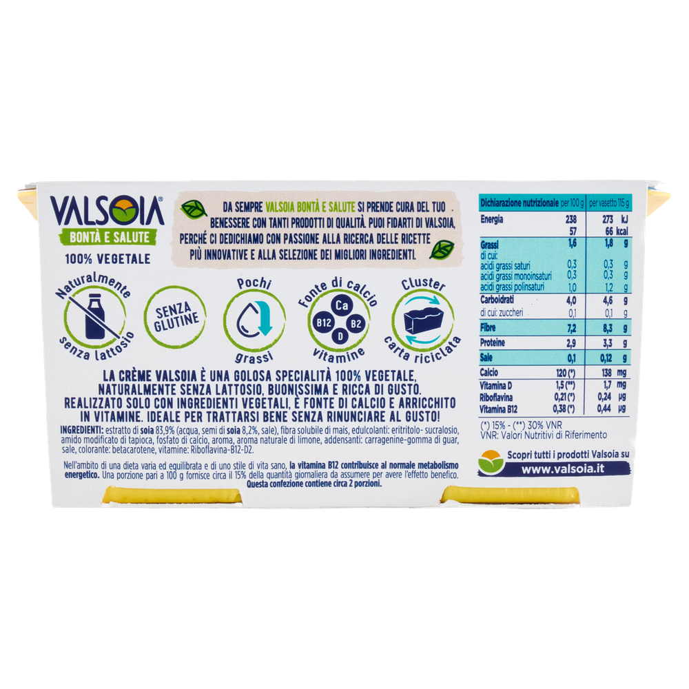 Dessert Zero La Creme Uht Valsoia - Foto 3
