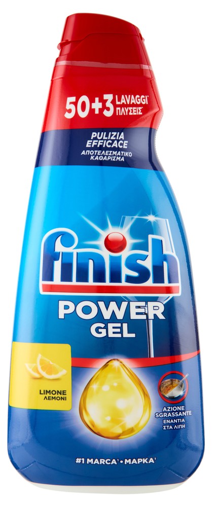 Detergente Per Lavastoviglie Finish Gel Power Limone 53 Lavaggi - Foto 1