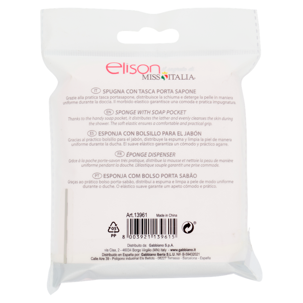 Spugna Corpo Con Tasca Porta Sapone Elison - Foto 3