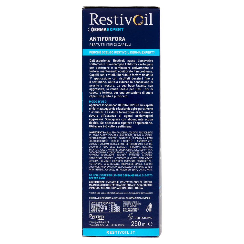 P-Restivoil Derma Olio-Shampoo Antiforfora 5 In 1 Plus - Foto 2