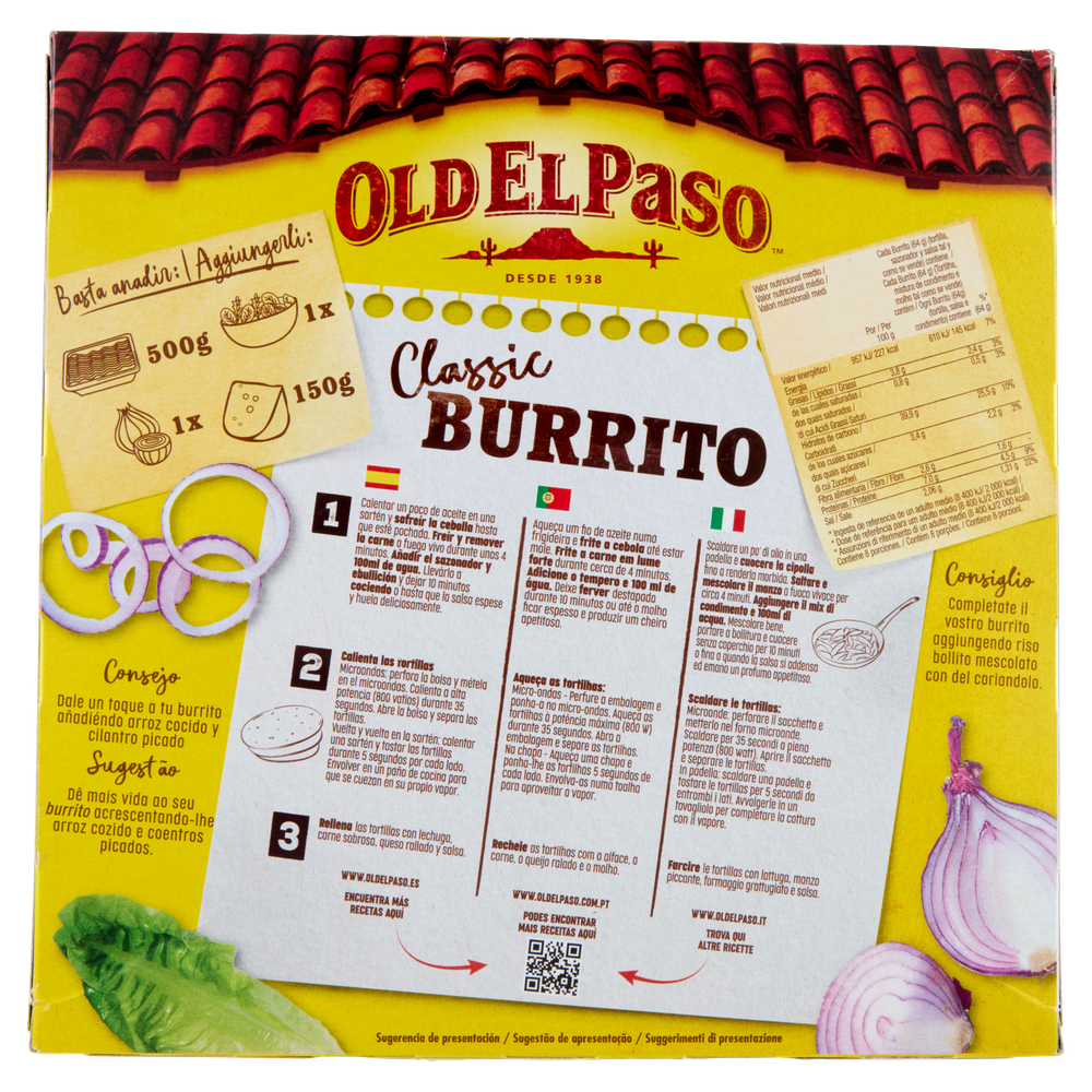 Kit Per Burrito Original Frijoles Old El Paso - Foto 3