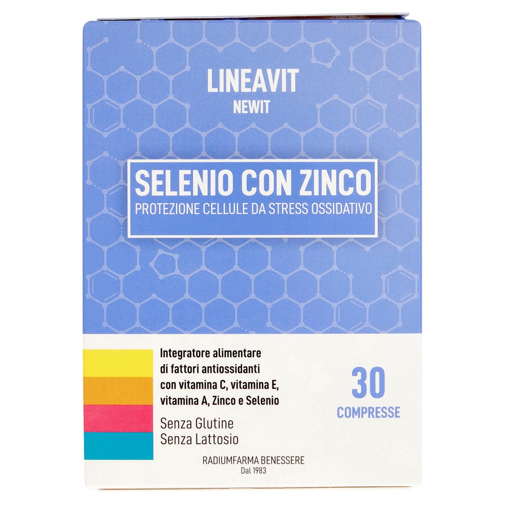 Newit Selenio Con Zinco Lineawit Radiumfarma Benessere 30 Compresse - Foto 1