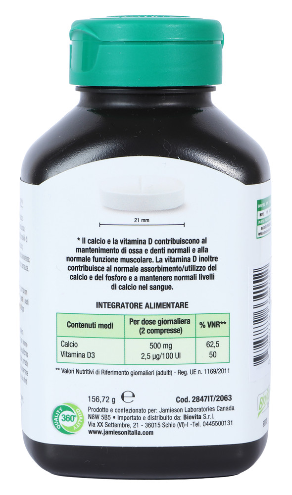 Jamieson Calcio Citrato+vitamine D3 Compresse - Foto 3