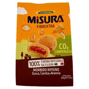 Biscotti Fibrextra Integrali Ripieni Di Zucca, Carota, Arancia Misura - Foto 1