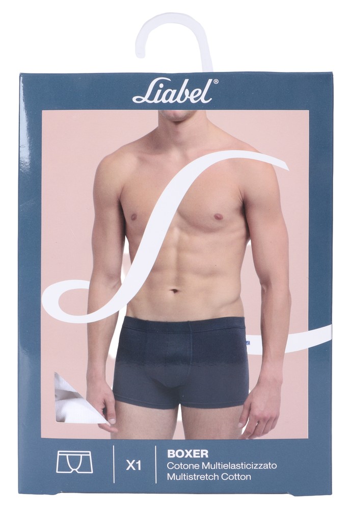 Boxer Uomo Classic Cotone Multielasticizzato 5 Bianco Liabel - Foto 2