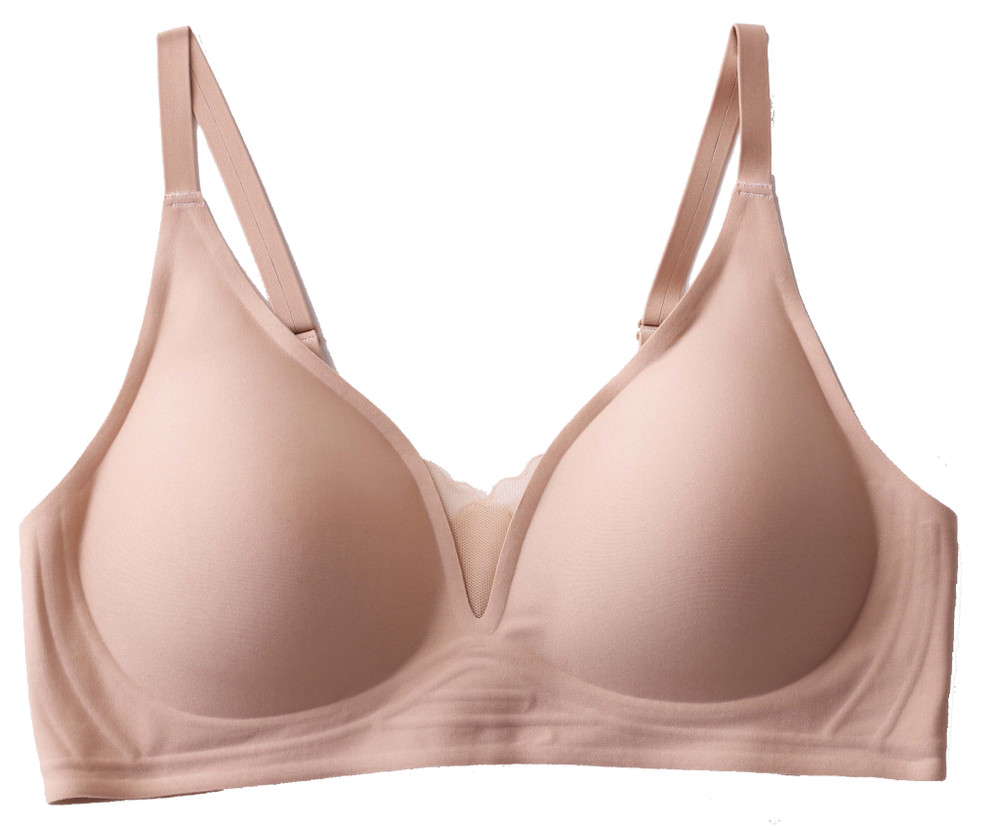 Reggiseno Senza Ferretto In Microfibra E Tulle XL Nudo Cotonella - Foto 1