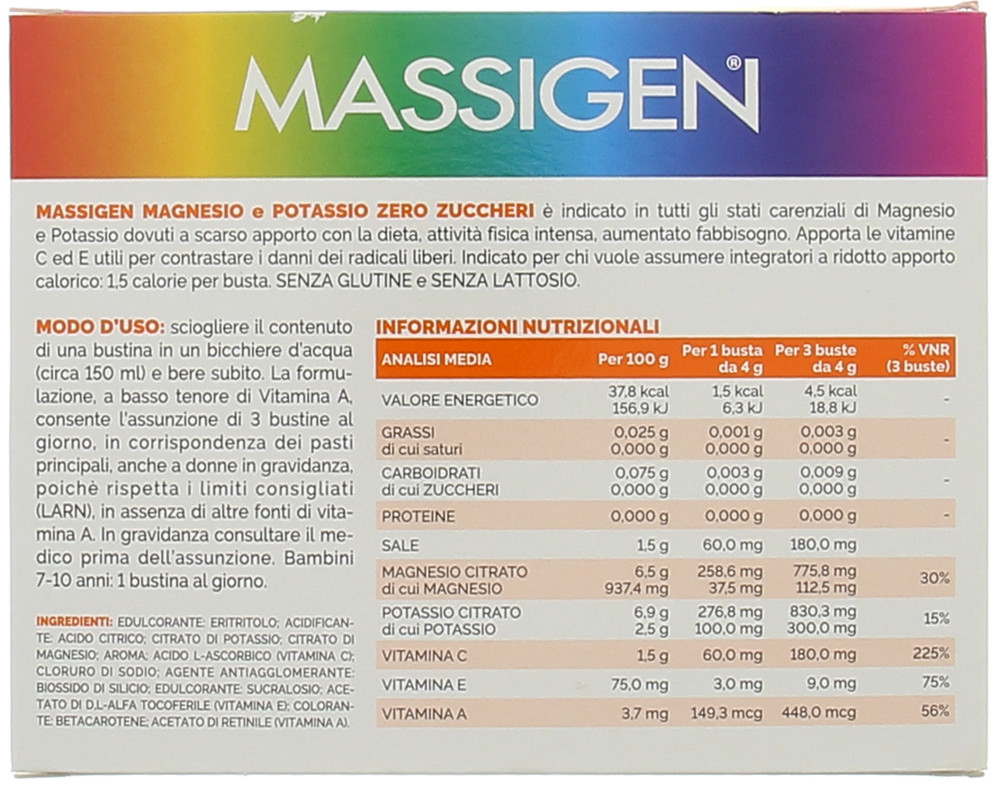 Massigen Magnesio Potassio Zero Zucchero - Foto 3