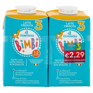 Latte Crescita 3 2x500 Ml. Granarolo Bimbi - Foto 1