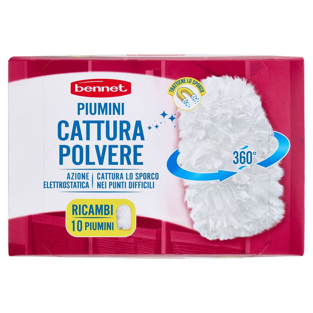 Piumini Catturapolvere 10 Piumini + 1 Manico Bennet - Foto 1