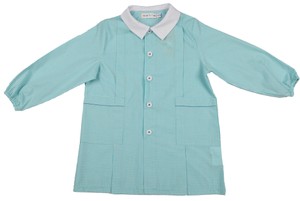 Grembiule Asilo Bambino 4 Anni Vichy Verde - Foto 1