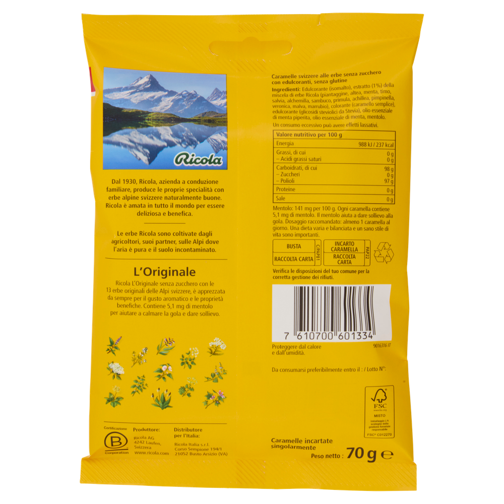 Caramelle Alle Erbe Balsamiche Originali Senza Zucchero Ricola - Foto 3