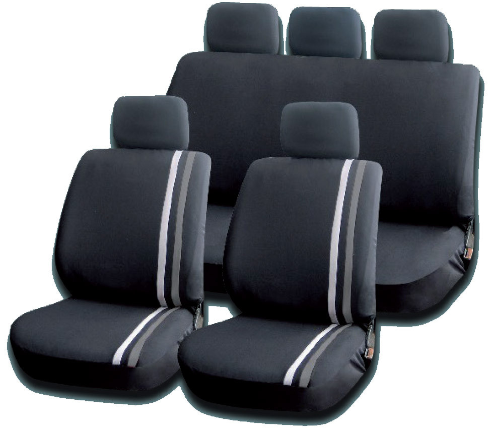 Set Completo Coprisedili Per Auto Striscia Grigia Lubex - Foto 1