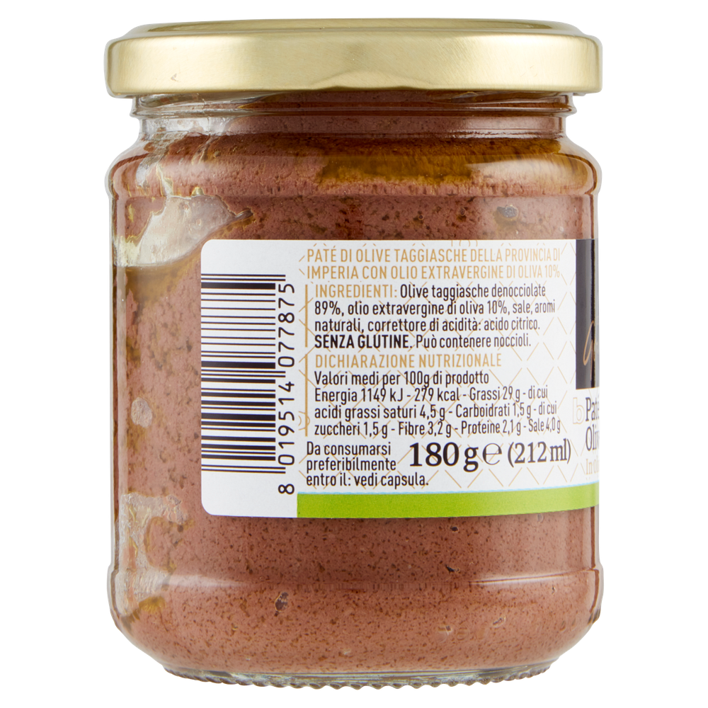 Pate' Di Olive Taggiasche In Olio Evo Selezione Gourmet Bennet - Foto 2