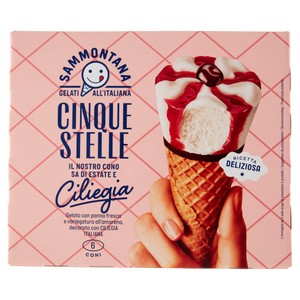 Cono Ciliegia 6x60g Cinque Stelle