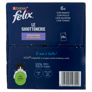 Umido Per Gatti Ghiottonerie Selezioni Miste 24x85g Felix - Foto 2